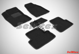 Коврики Nissan X-trail (T31) 2007-2015г./компл.5шт./осн.резин./ 3D