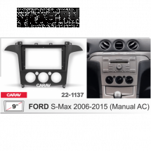 Переходная рамка CarAv 22-1137 9' FORD S-Max 2006-2015 (кондиционер)  предзаказ
