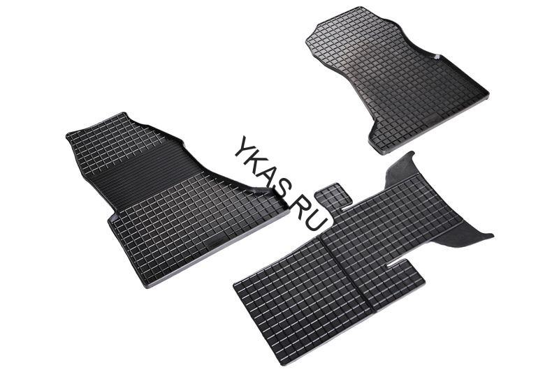 Коврики резиновые   SOLLERS ATLANT / JAC SUNRAY пассажир.  (1+1) 2022-н.в.-  СЕТКА