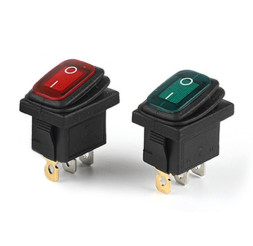 ЭТ Кнопка FOTEK 15x21мм, 16A зеленый