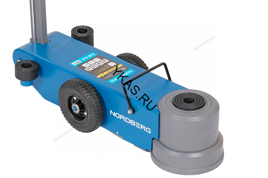 Домкрат подкатной пневмогидравлический двухштоковый NORDBERG N802