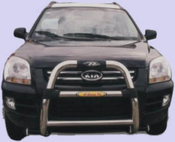 Kia Sportage (04-06) защита пер.бампера метал.