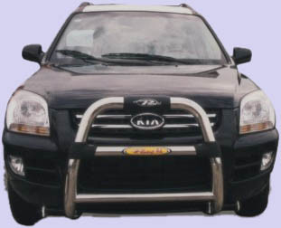 Kia Sportage (04-06) защита пер.бампера метал.