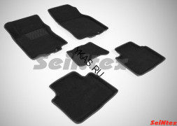 Коврики Nissan X-trail III с 2015г./компл.5шт./осн.резин./ 3D