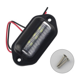 Ходовые огни SOLAR подсветка номера, 6 SMD, 1шт. 66х33x25мм.