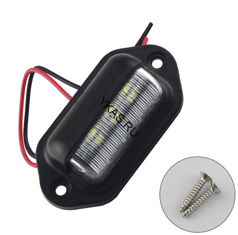 Ходовые огни  SOLAR подсветка номера, 6 SMD, 1шт. 66х33x25мм.