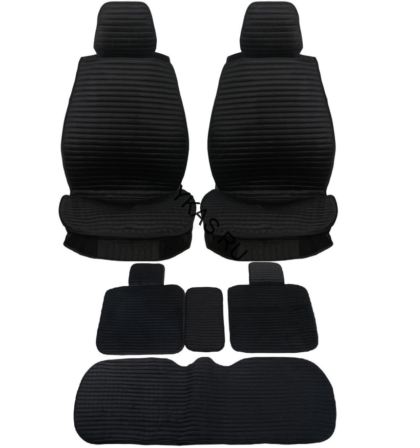 Комплект Накидок  Seintex  «Horizont» Чёрный (велюр)