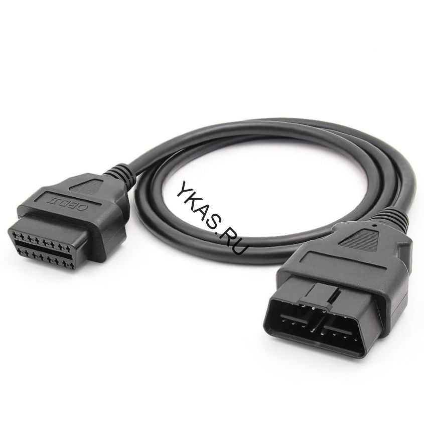 Удлинительный кабель OBD2 с 16 контактами (папа-мама) для всех сканеров кодов