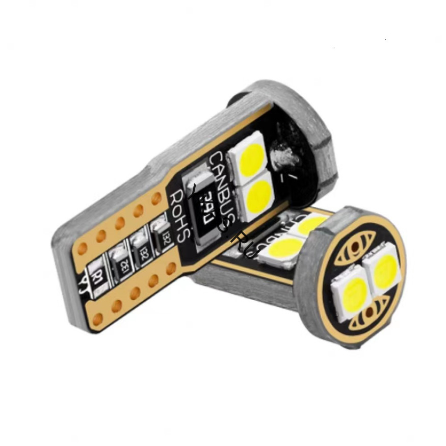 SOLAR  Свет-од  12V  T10 6 SMD (3030) W5W  W2.1x9.5d Белый (с обманкой)