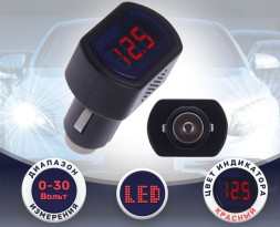 Вольтметр в прикуриватель ВМ-01 (0-30 В)