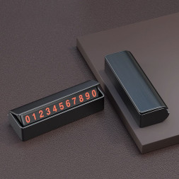 Табличка с номером телефона под стекло №11 Черный