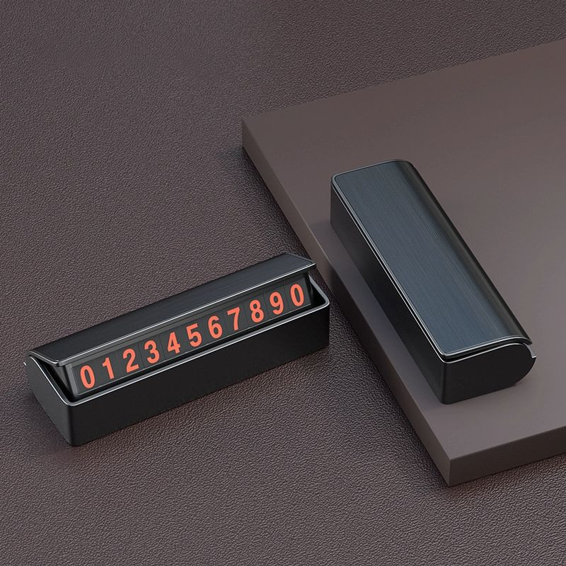 Табличка с номером телефона под стекло №11  Черный