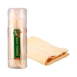 Салфетка из замши "Li-Sa" (большая) 64х43 см, желтая