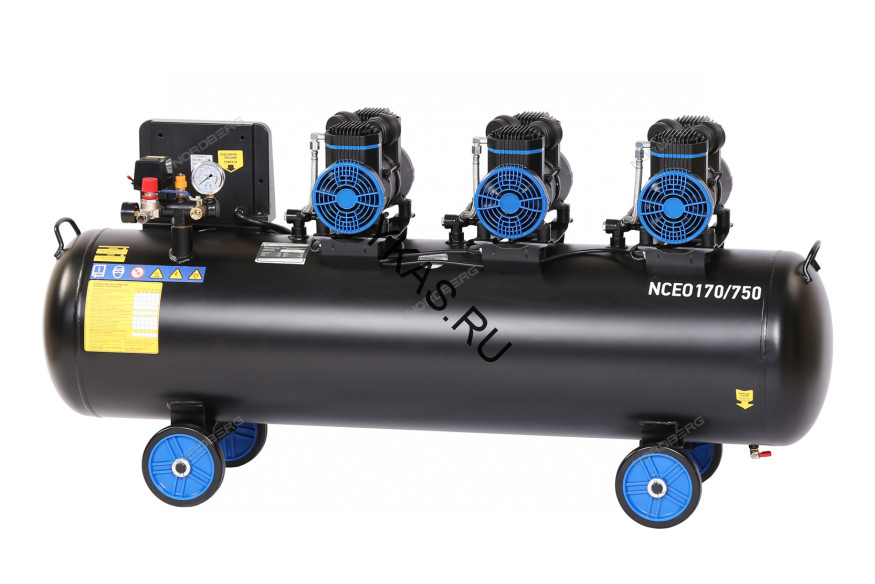 Компрессор поршневой безмасляный NORDBERG NCEO170/750 (380В, 170 л, 750 л/мин)