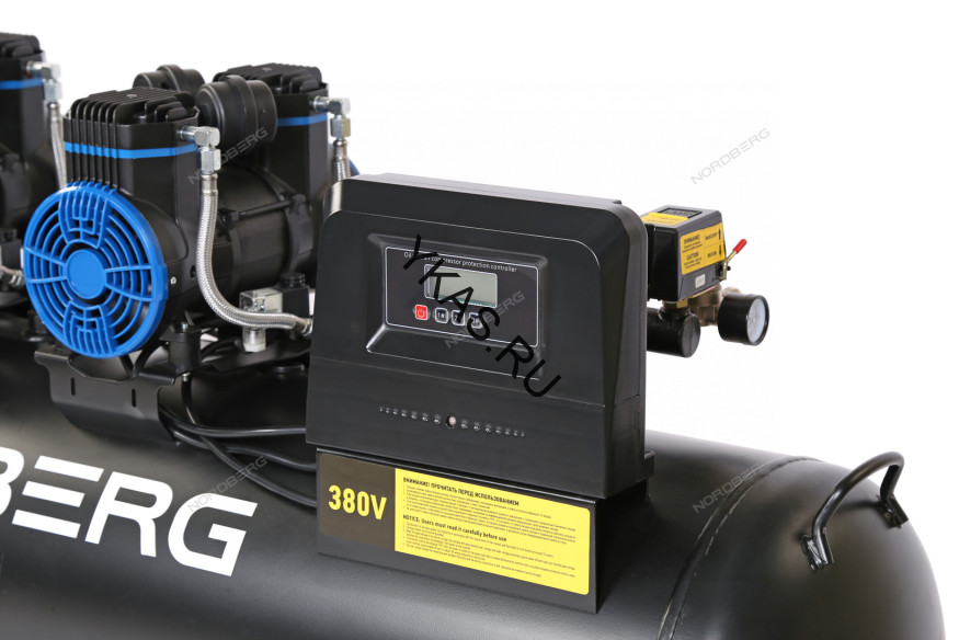 Компрессор поршневой безмасляный NORDBERG NCEO170/750 (380В, 170 л, 750 л/мин)