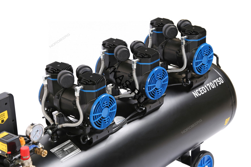 Компрессор поршневой безмасляный NORDBERG NCEO170/750 (380В, 170 л, 750 л/мин)