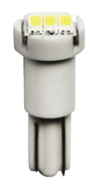 Маяк Cвет-од 12V  T5 бц  3SMD  W2,0x4 6D GREEN (3014)  (уп.10шт) (панель пр.)