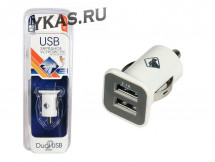Адаптер в прикуриватель  &quot;Nova Bright&quot;  2 USB-порта, 2100мА,  12/24В