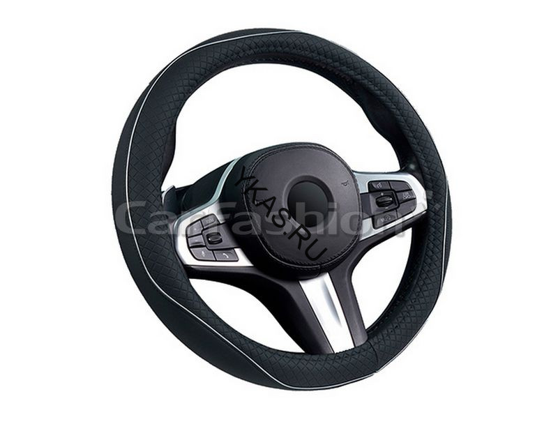 Оплетка на руль   CF  CLUB - М, Чёрный/Серый
