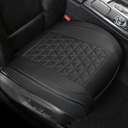 Накидка Carlife «Soft» нижняя часть с карманом экокожа, ромб, черная