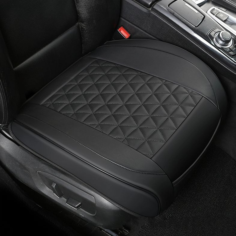 Накидка  Carlife  «Soft» нижняя часть с карманом экокожа, ромб, черная