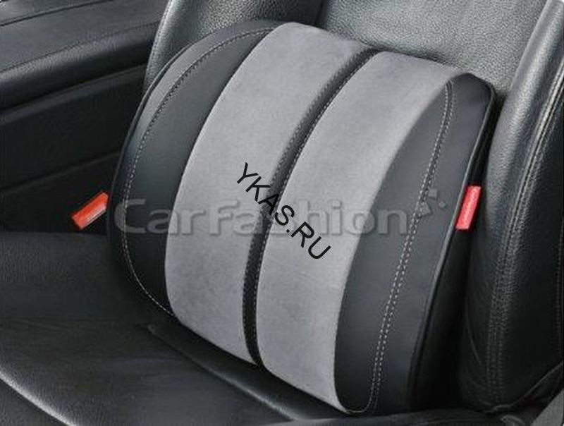 Подушка  под поясницу «FLEX L» серый/черный/серый