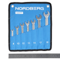 Набор ключей комбинированных NORDBERG на полотне (7 предметов)
