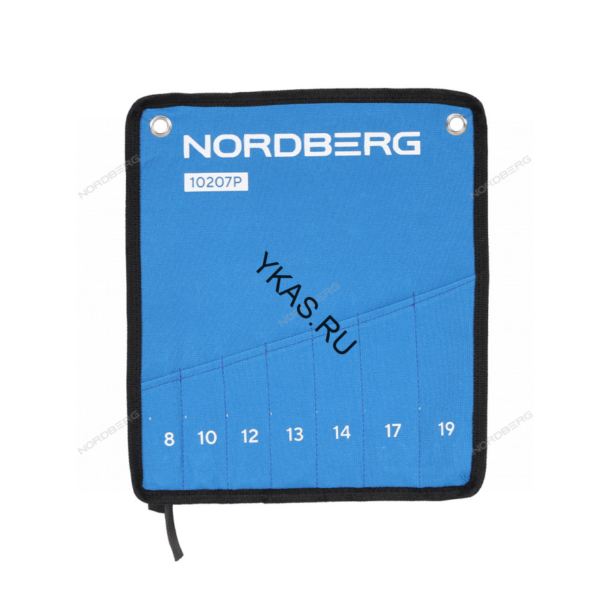 Набор ключей комбинированных NORDBERG на полотне (7 предметов)