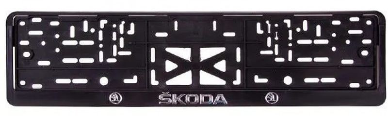 Рамка номера пластик  SKODA  (книжка)