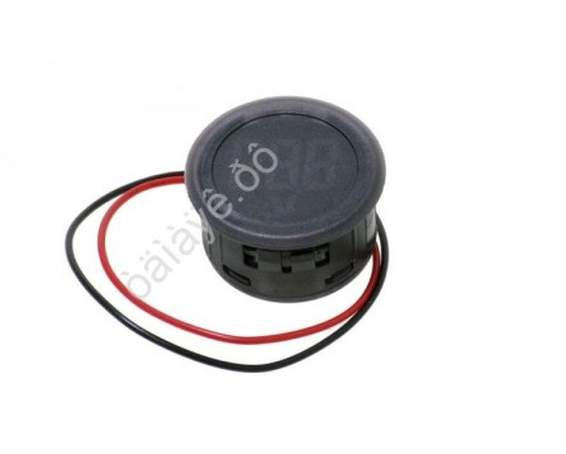 Вольтметр круглый 12/24V с цифровым дисплеем