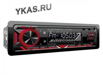 Автомагн.  AURA AMH-301BT Black/Red USB/SD ресивер , 4х51 Вт
