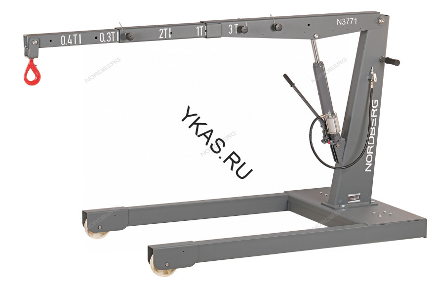 Усиленный пневмогидравлический кран NORDBERG N3771 для грузовой техники