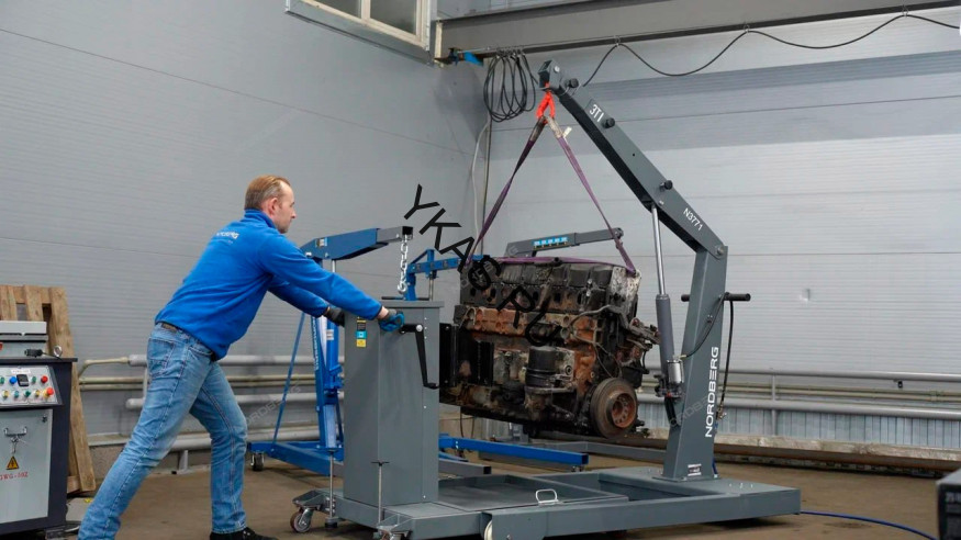 Усиленный пневмогидравлический кран NORDBERG N3771 для грузовой техники