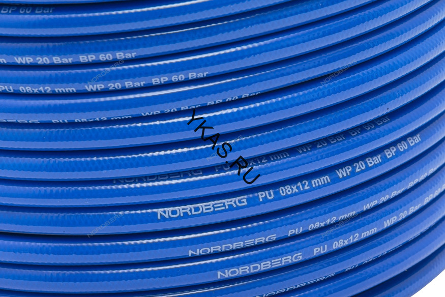 Полиуретановый шланг на катушке NORDBERG H0812PU (8х12 мм, 1 м)