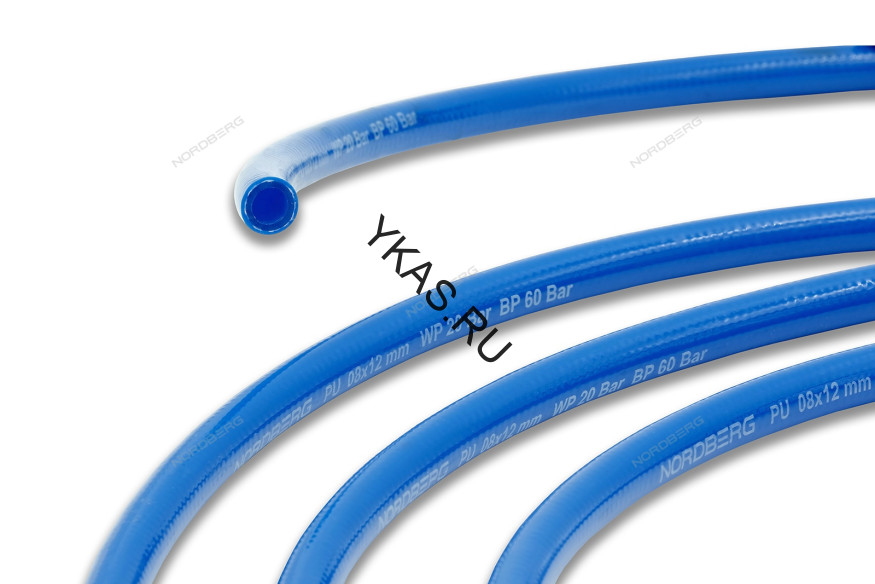 Полиуретановый шланг на катушке NORDBERG H0812PU (8х12 мм, 1 м)
