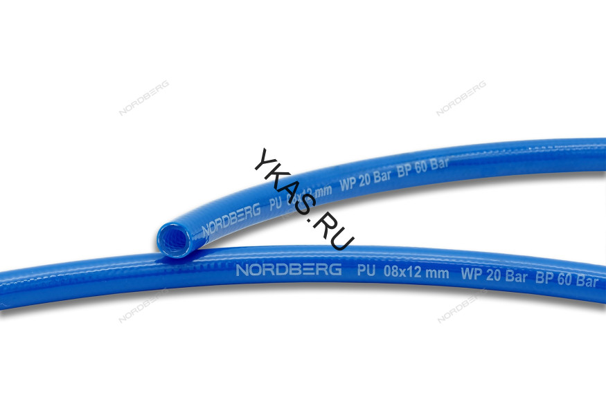 Полиуретановый шланг на катушке NORDBERG H0812PU (8х12 мм, 1 м)