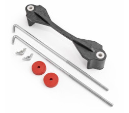 Кронштейн  АКБ универсальный, с 2-мя шпильками J-образ, L-25 см. AUTOPROFI