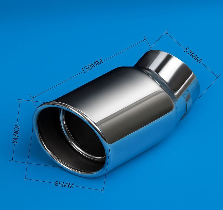 Насадка на глушитель "Carlife" (d 57мм) ширина 85мм длина 130мм