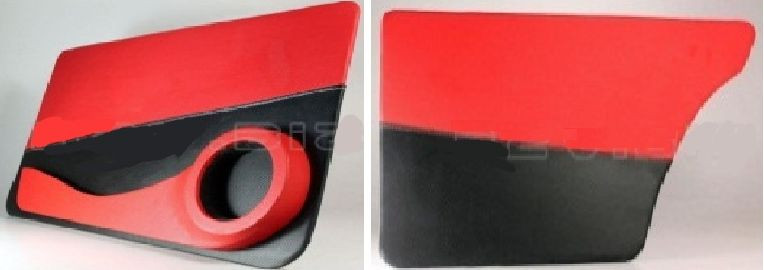 Обшивка двери  LADA 2101-2107  с карманом  (к-кт 4шт) Черный