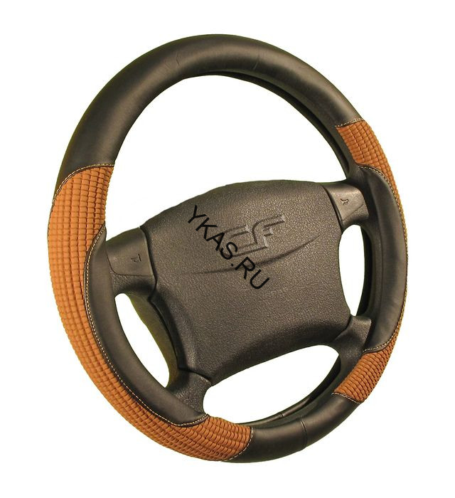 Оплетка на руль   CF  CORD - М, Чёрный/Коричневый