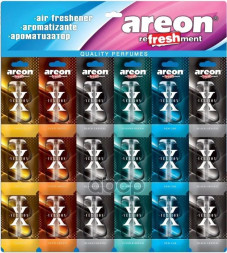Осв.возд. Areon LIQUID "автомобили" MIX "X-VERSION" (цена за лист 18шт.)