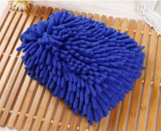 Варежка - шиншила из микрофибры Carlife синий