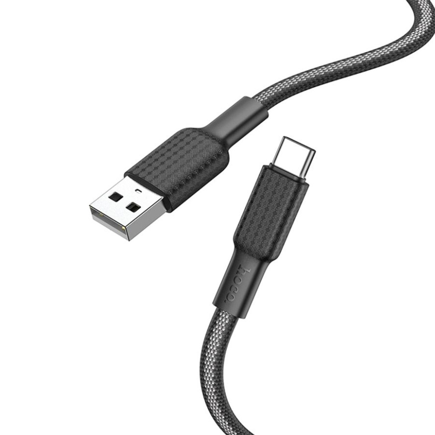 Кабель HOCO  USB - lightning  (1м)  черный-белый 60W  X69