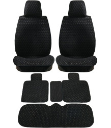 Комплект Накидок Seintex «Romb L» Чёрный (велюр)