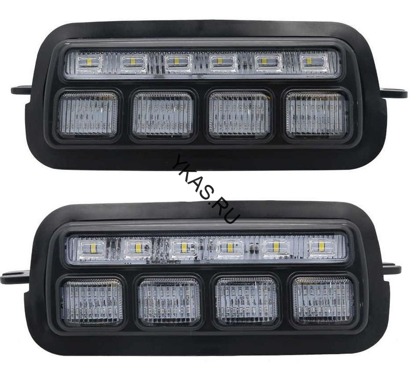 Фары  доп.модельные LADA NIVA LED с повортником (компл. 2шт)