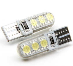 SOLAR Свет-од 12V T10 6 SMD 5050 W5W W2.1x9.5d