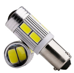 SOLAR Свет-од 12V T8.5 10 SMD W5W BA9s белый