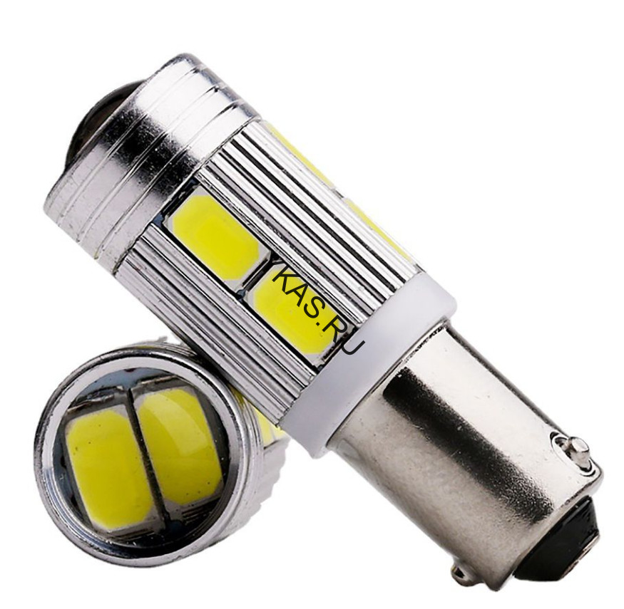 SOLAR  Свет-од  12V  T8.5  10 SMD W5W  BA9s белый
