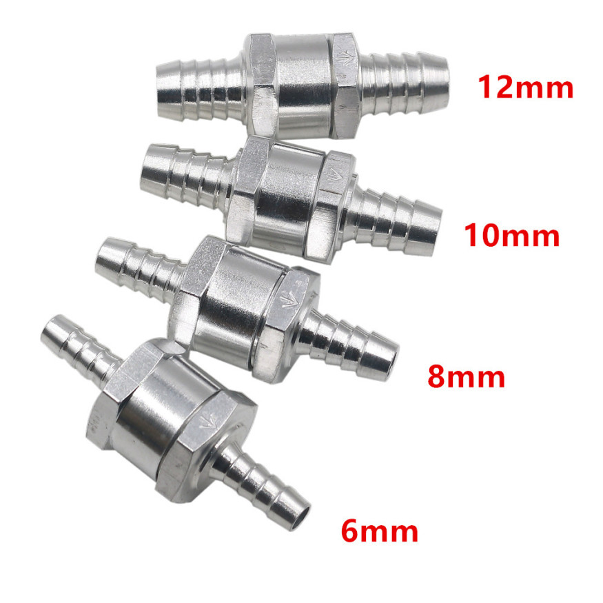 Аварийный переходник с обратным клапаном  6мм, алюминий