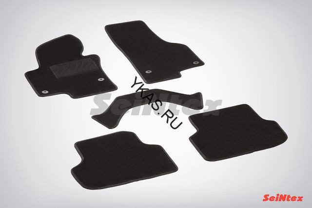 Коврики текстильн. VW Jetta 2011-2018г.  /компл.5шт./осн.резин./ LUX